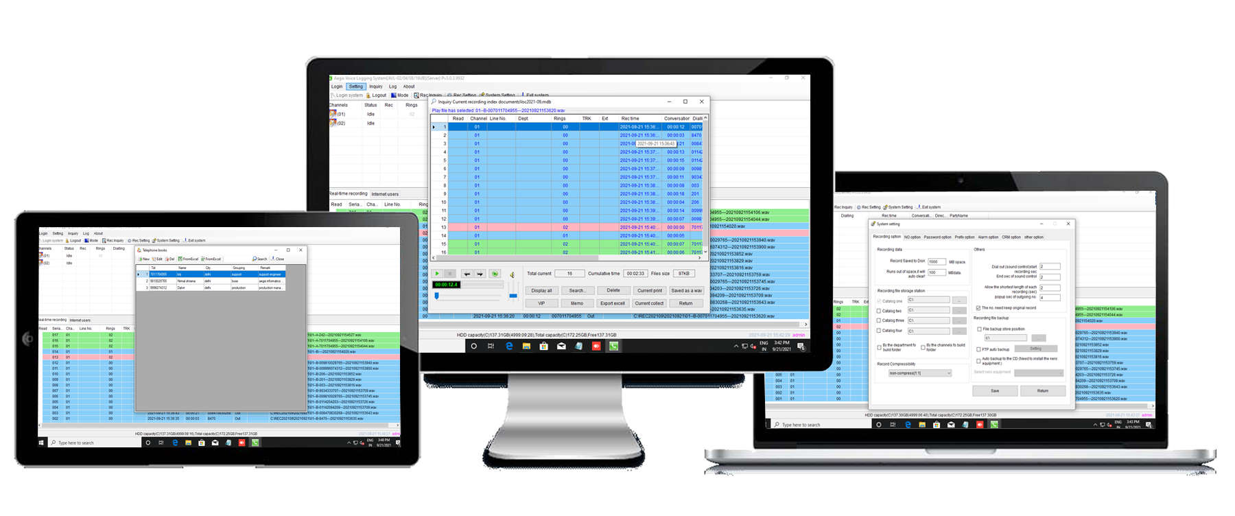 USB voice logger software