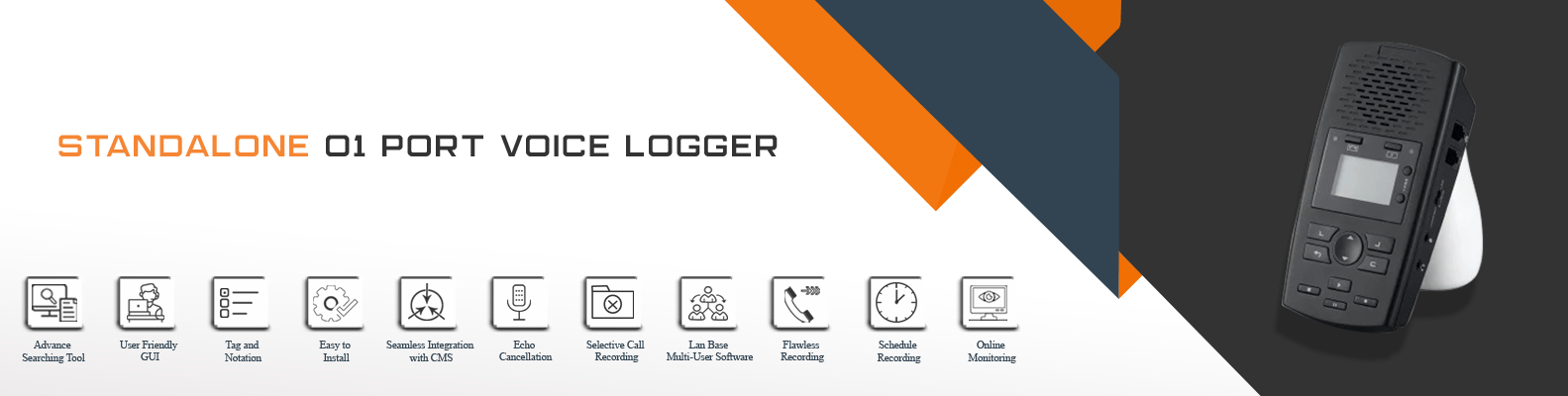 Aegis Standalone voice logger port 1 banner